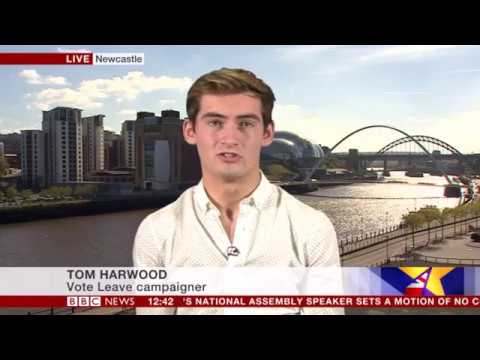 Tom Harwood discussing Boris Johnson’s ‘Liberal Brexit’ speech on BBC News