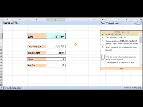 EMI Calculator - Quick XL