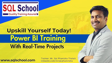Power BI Training With Real-Time Project I From #sqlschool #powerbitraining