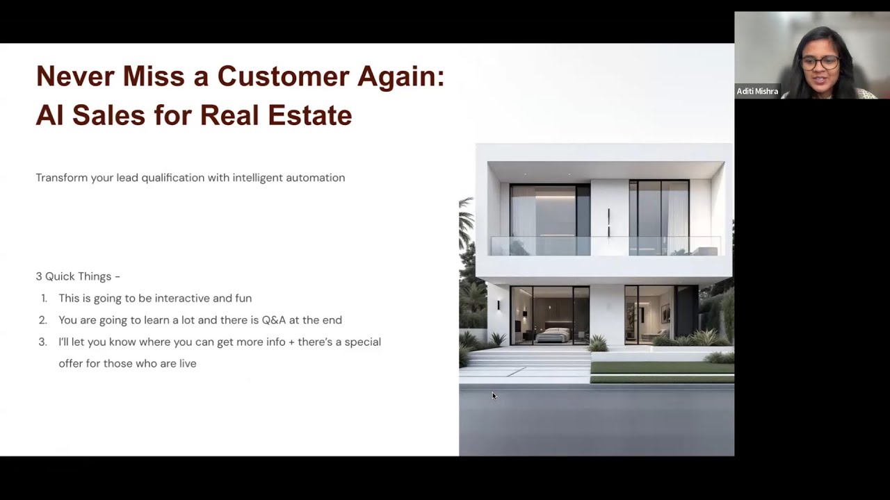 AI Agent for Real Estate Sales | Automate Property Leads & Call Support - WEBINAR