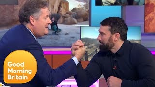 Piers Challenges Ant Middleton to an Arm Wrestle | Good Morning Britain