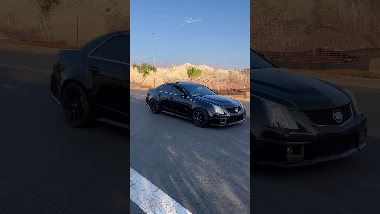 Crazy Cadillac CTS V Burnout, Exhaust, and Acceleration