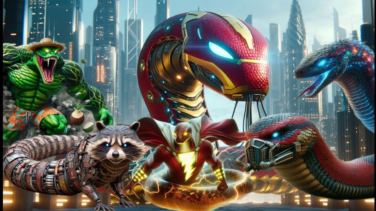 AVENGERS but SNAKE HERO 🐍 AVENGERS All Characters (Marvel & DC) 2024 ...