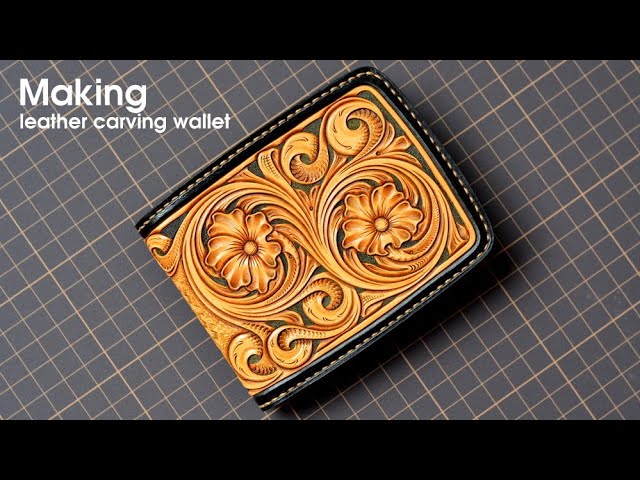 Making leather carving wallet