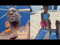Boosie&#39;s Daughter Laila Rinses The Sand Off Daddy&#39;s Feet During Their Florida Vacation! 🦶🏾
