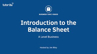 Introduction to the Balance Sheet