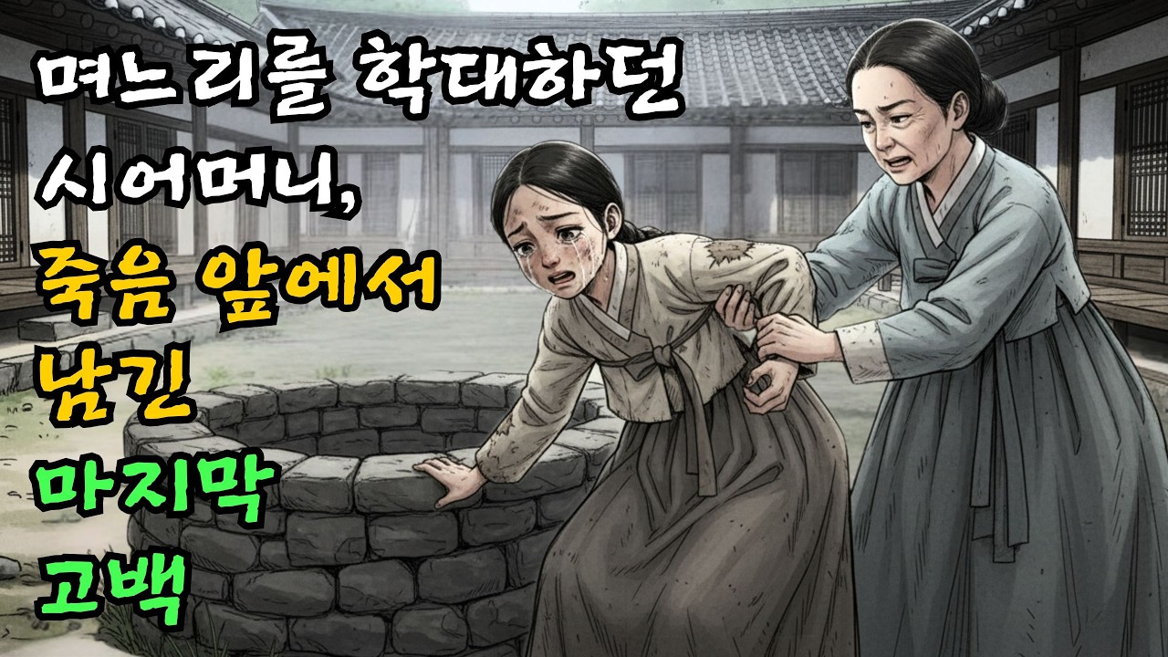 며느리를 학대하던 시어머니, 죽음 앞에서 남긴 마지막 고백| 야담·민담·전설·설화·옛날이야기·오디오북