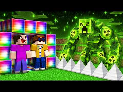 SICHERSTE BASIS vs. NUKLEAR GIFT CREEPER in Minecraft!