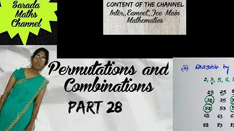 Permutations & Combinations || Maths 2A Permutations & Combinations