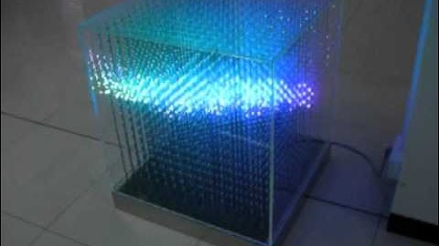 3D LED RGB Arduino Cube 16x16x16