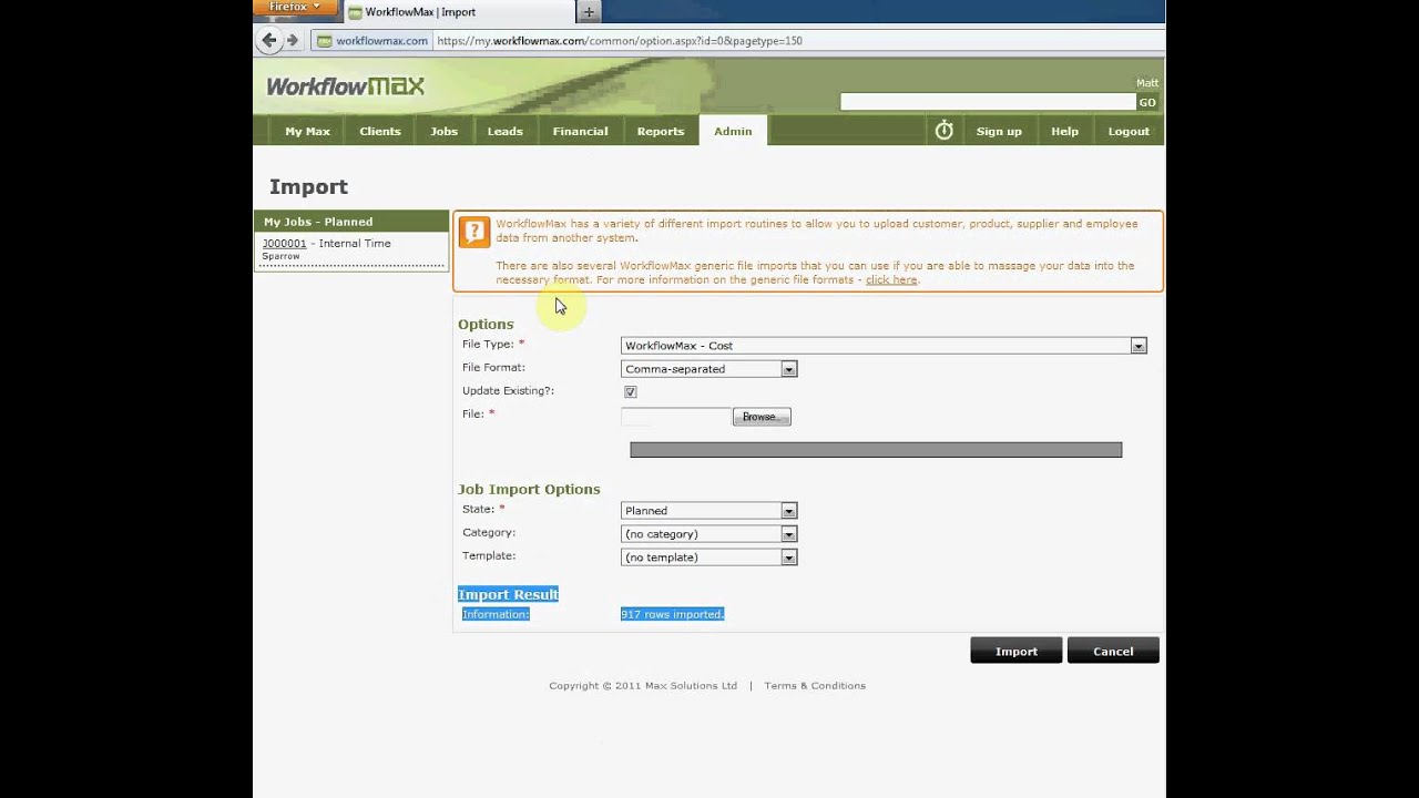 Import Tradelink Products & Prices into WorkFlowMax