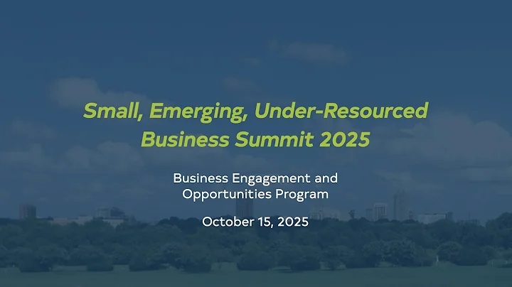 Small, Emerging, Under-Resourced Business Summit