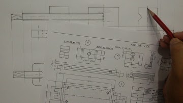 Machine vice manual drafting part4