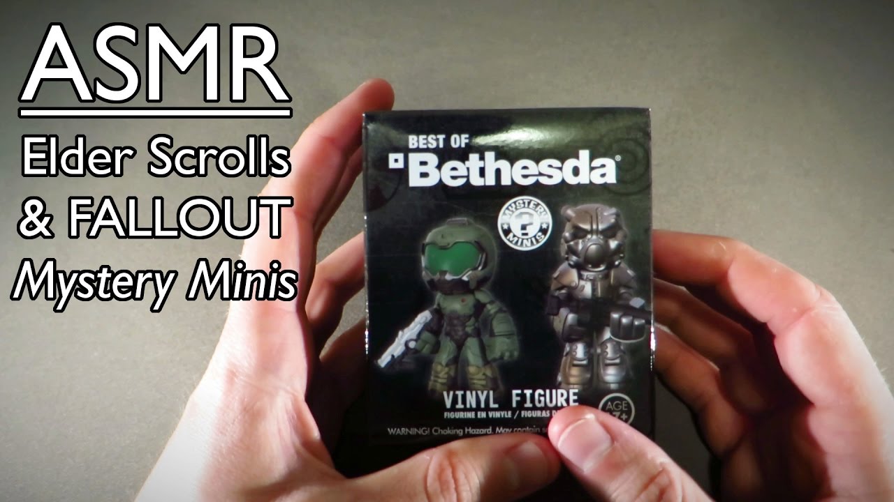 ASMR | Anxiety Relief: Skyrim & Fallout Mystery Minis Unboxing! doom metal