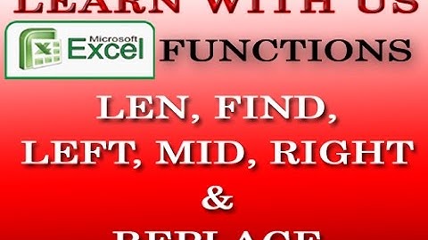 mid function in excel in hindi