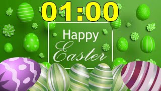 Celebrity 1 Minute 🐰 Happy Easter 🥚 Countdown Timer - Spinning Easter Eggs - Fun Music Alarm! Net Worth