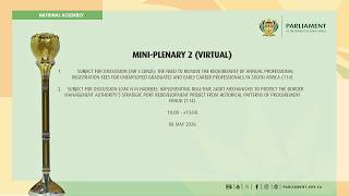 Mini Plenary 2, 8 May 2026