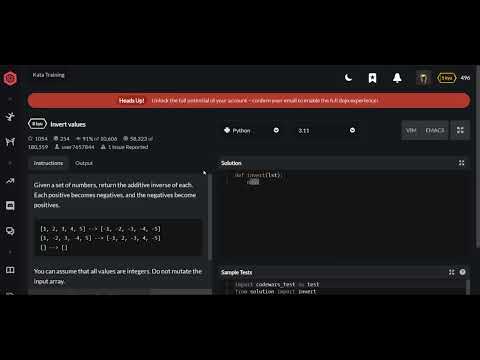 Codewars | Invert values | Python 8 kyu