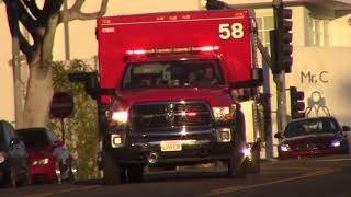 LAFD Rescue 58 Responding