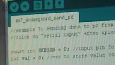 Arduino lesson 7 Analog read to PC