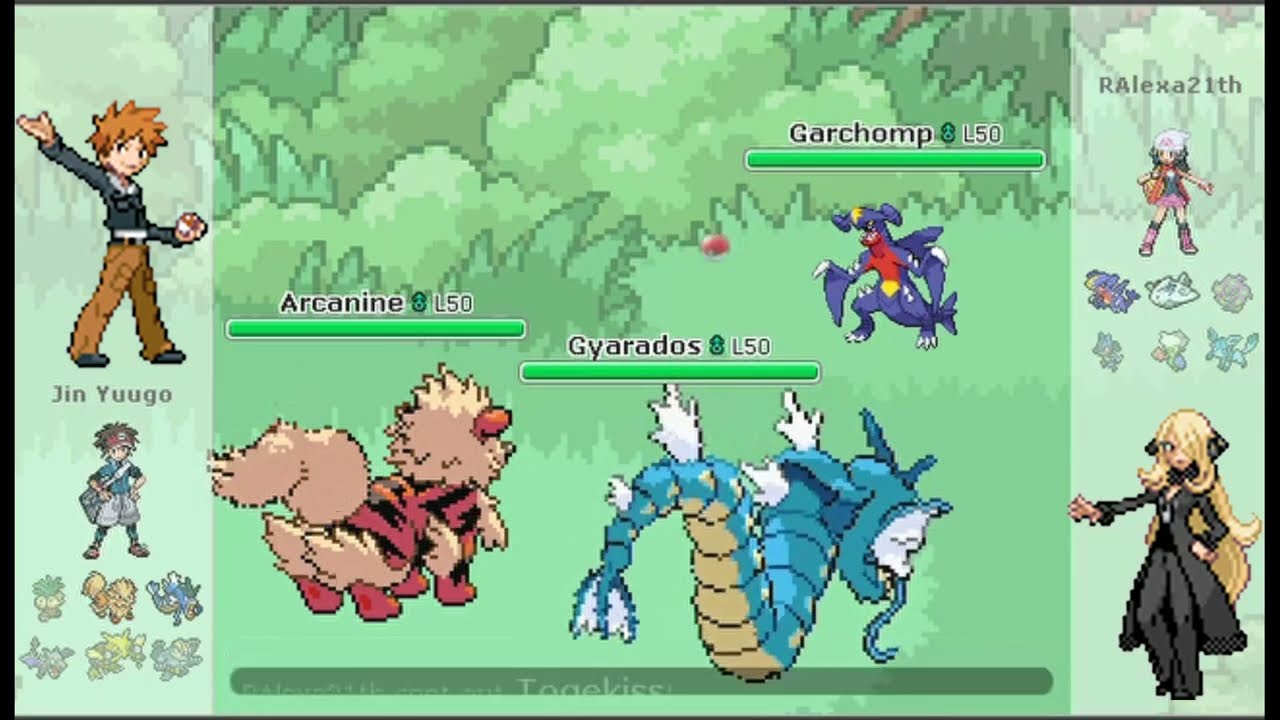 Showdown VGC 2013 format but only PWT Champion Pokemon Teams (feat. RAlexa21th) Blue vs. Cynthia