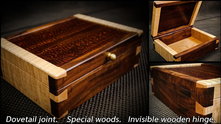 ⚡ The Special Wooden Box / Invisible Wooden Hinge - Using basic tools / Dovetail Joints