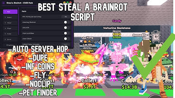[ANTI HIT] CHILLI HUB STEAL A BRAINROT SCRIPT *NO KEY* ANTI HIT DESYNC, BASE TELEPORT