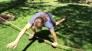 015 - Step Through Plank Flow - Slackline Conditioning Tutorials