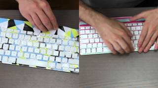 Customising a mac keyboard with Diginate vinyl stickers