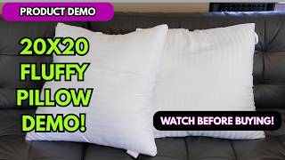 Throw Pillow Insert Demo! Soft 20×20 Cushions for Sofa & Bed