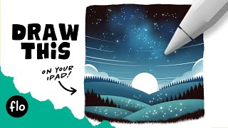 Learn To Draw An Easy Landscape On Your Ipad In Just 15 Minutes