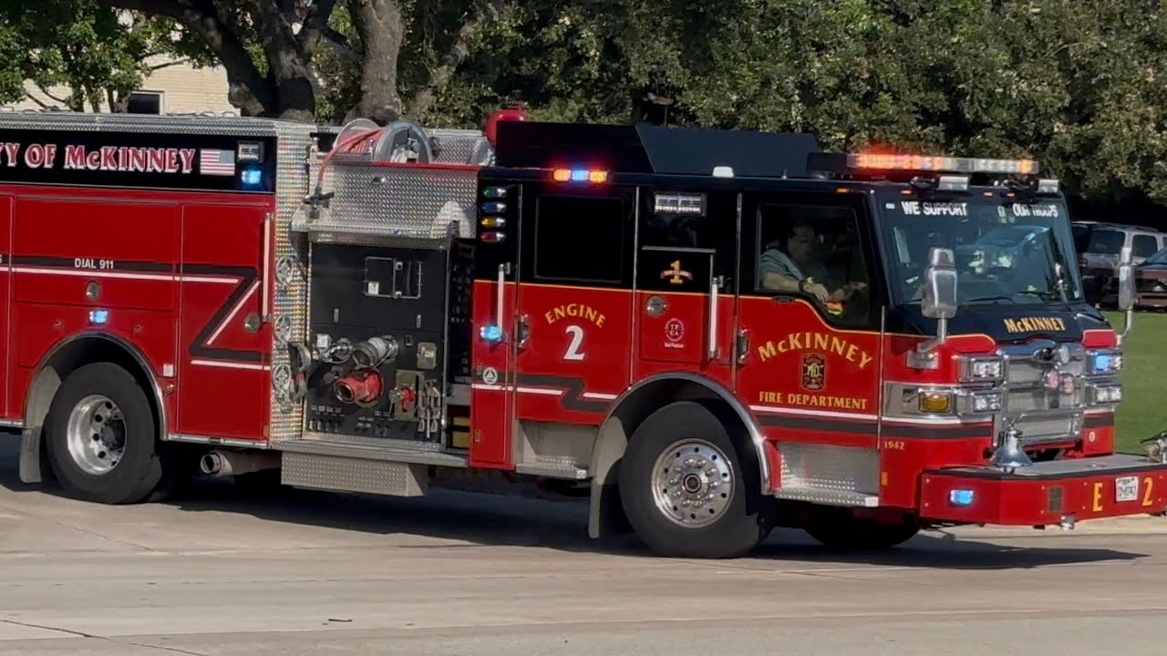(Wail + Q) McKinney Fire Department Fire Station 2 Full House Response 9/4/25