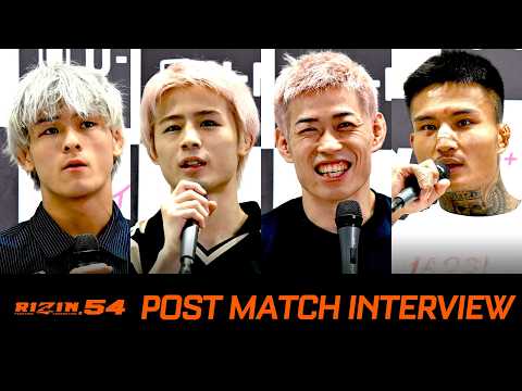 RIZIN.54 Post-Fight Interview Compilation 1