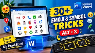 Details How to Insert 30+ Emojis & Symbols in Microsoft Word | Alt + X Codes Guide