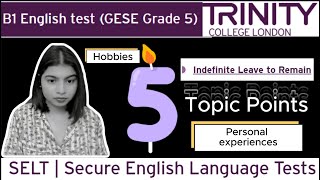 Full Test B1 English test (GESE Grade 5) | SELT British Citizenship| Trinity College London ILR UK