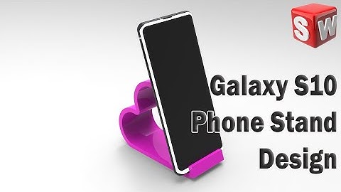Best Solidworks Tutorial | Phone Stand 10 | Making Samsung Galaxy S10 Stand