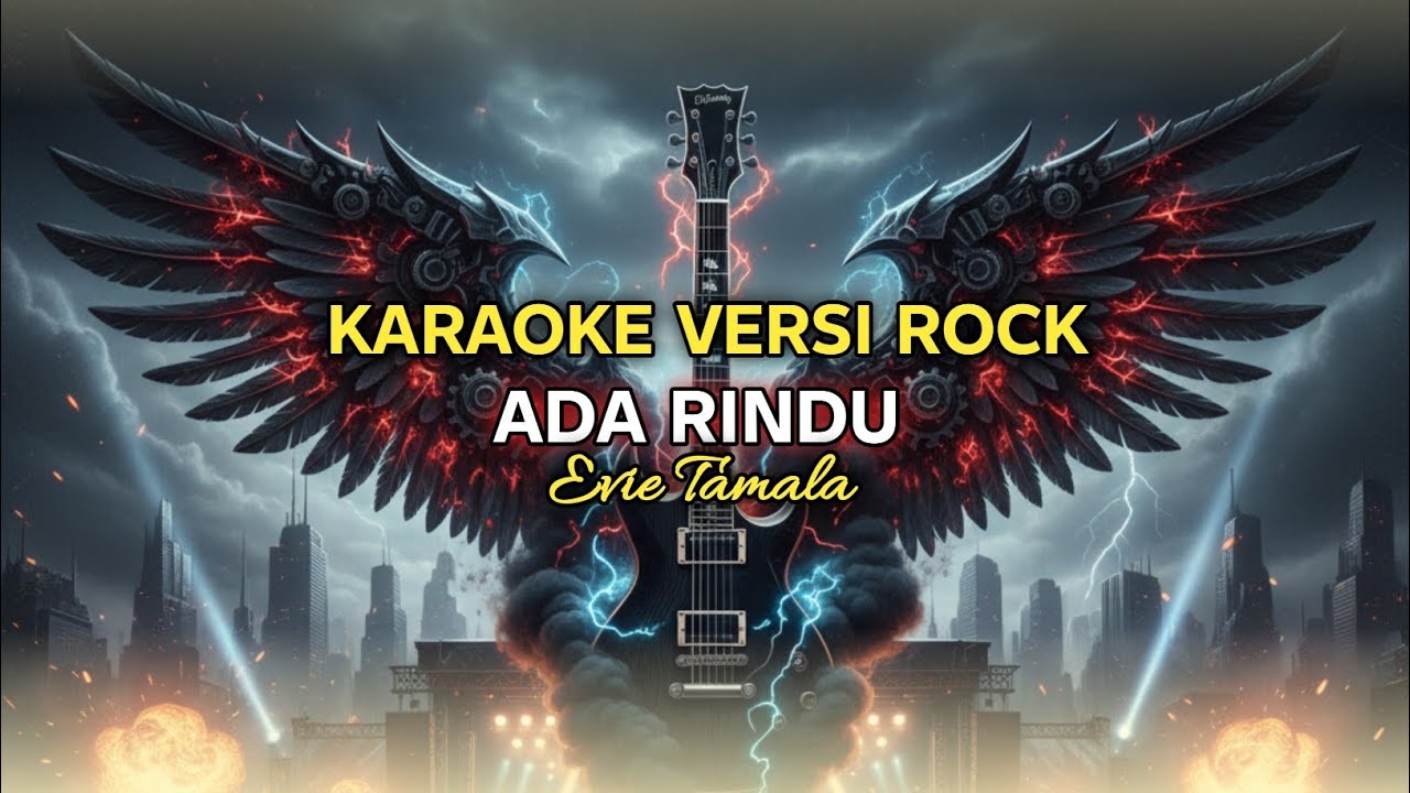 EVIE TAMALA - ADA RINDU | KARAOKE VERSI ROCK