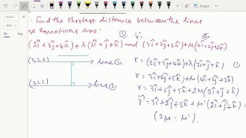 Vectors : - ( Shortest distance between two parallel lines ; Solving problem ) - 102.