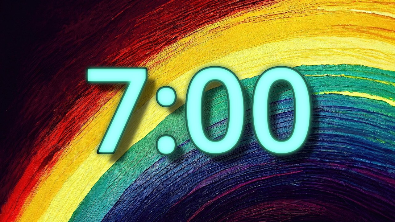 Seven Timer 7 Minute Timer | Rainbow Colors - YouTube