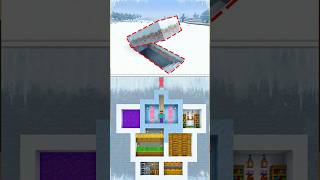 COMO HACER BASE SECRETA EN LA NIEVE #minecraftmemes #minecraft