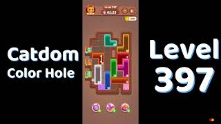 Catdom Level 397 walkthrough | Color Hole 🐱🕳️| Solutionguruji