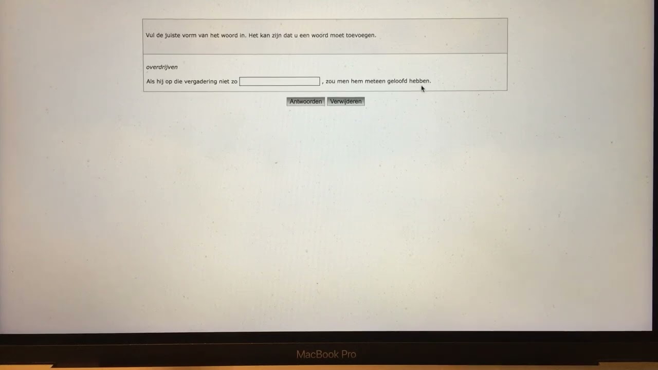 219 ITNA-B1 Examen officiel de NL pour les études universitaires