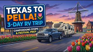 RV Road Trip to Pella Tulip Time 2026! (Texas to Iowa Route &amp; Campgrounds)