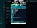 Java Pattern Program | Number Pattern 🔢✨#coding #learnwithrehan #javaprogramming #programming