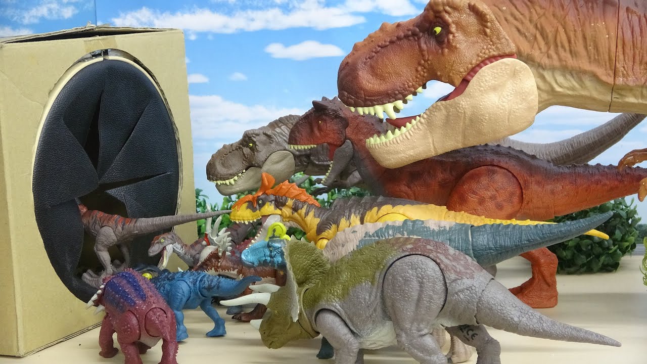 ジュラシックワールド アクションフィギュア 恐竜おもちゃ サウンドトイ 恐竜の名前言えるかな すぽすぽボックス Youtube