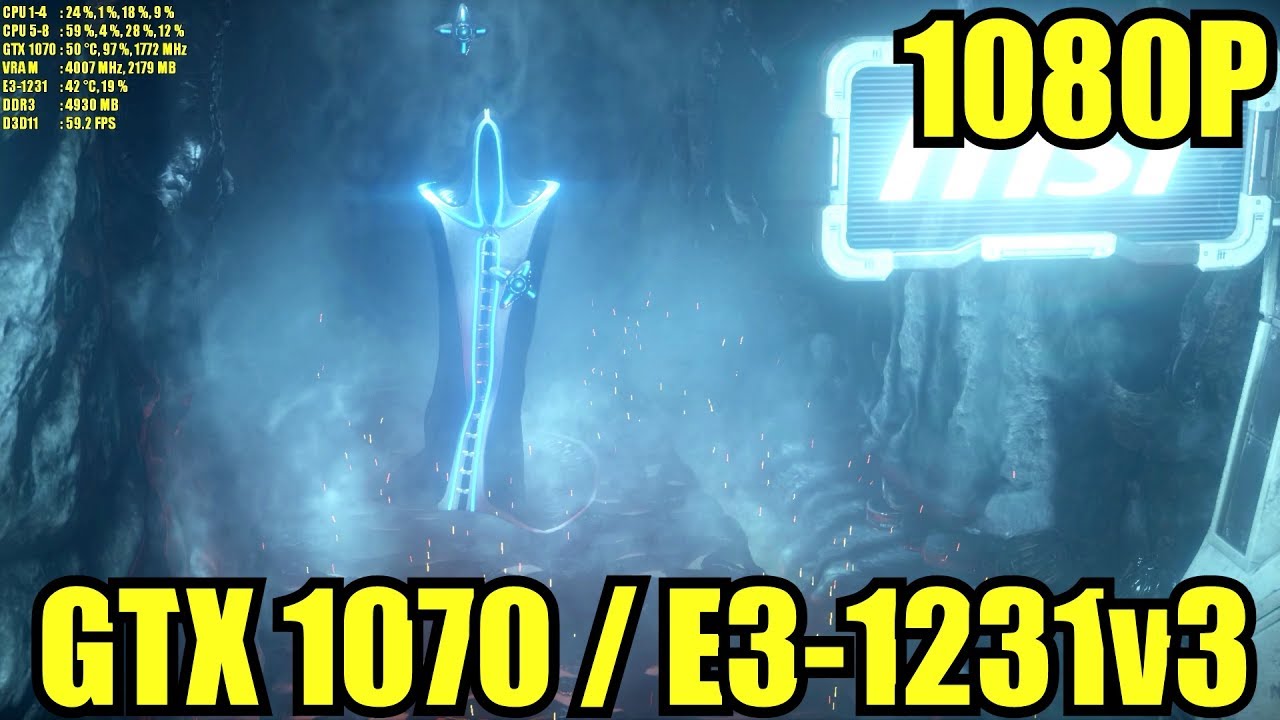 3D Mark Fire Strike - GTX 1070 TEST FPS ( 1080P )