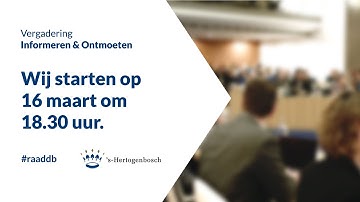 Livestream Informeren & Ontmoeten 16 maart 2021
