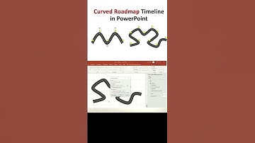 how to make curved roadmap timeline in PowerPoint 😊 #powerpoint #timeline #powerdesignstudio