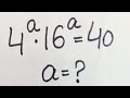 Solve for a in this nice Algebra Equation| Maths Olampiad Mathematics 