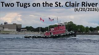 Two Tugs on the St Clair River In Port Huron MI 2026